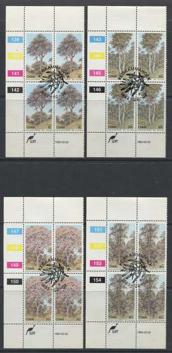 Ciskei - Set of 4 Control Blocks of 4 - 1983 - Used(CTO)