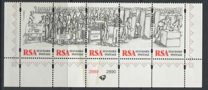 RSA - Strip Of 5 - 1997 - MNH