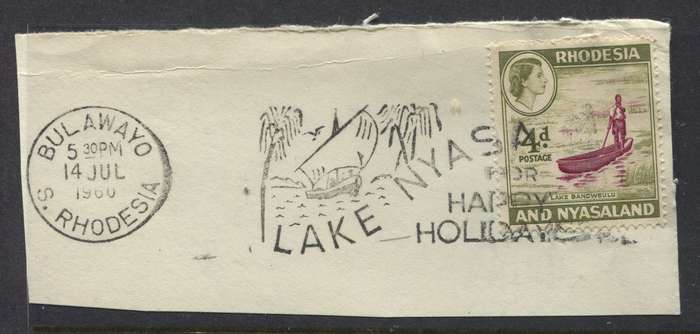 Rhodesia and Nyasaland - Used On Piece
