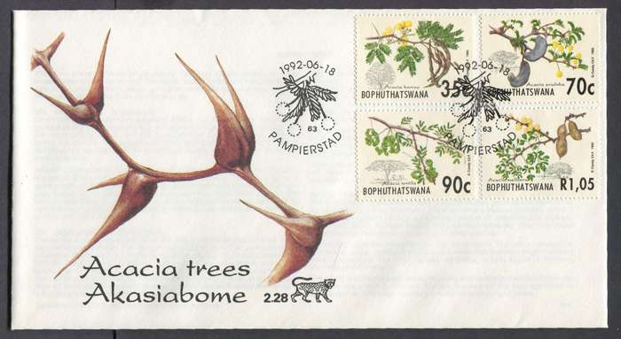 Bophuthatswana - FDC no 2.28 - 1992