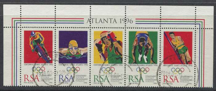 RSA - Strip Of 5 - 1996 - Used