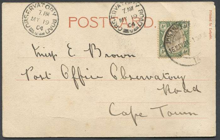 Transvaal - Post Card