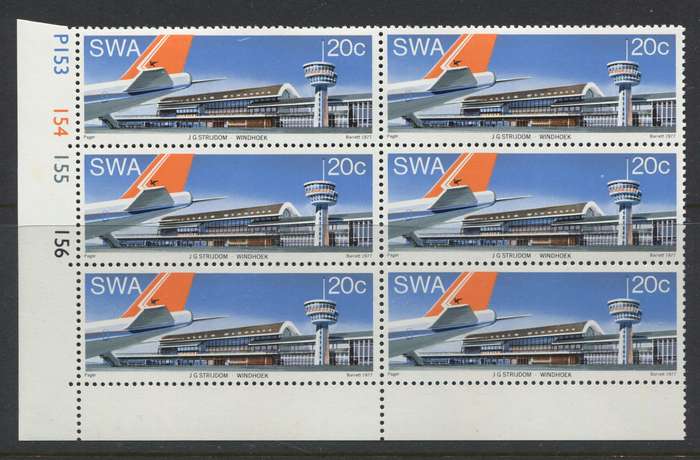 SWA - 1 Control Block Of 6 - 1977 - MNH