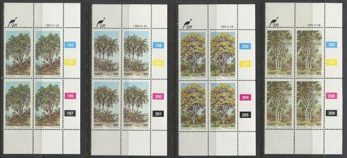 Ciskei - Set Of 4 Control Blocks Of 4 - 1984 - MNH