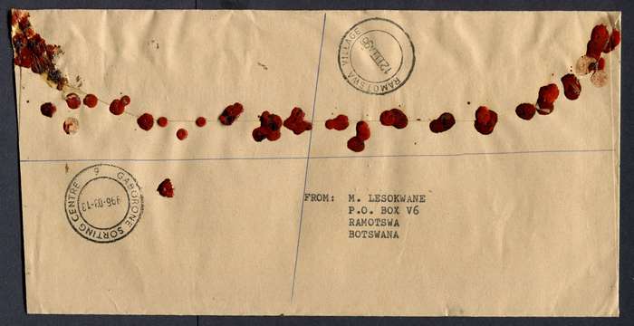 Botswana - "Maxi" Size Registered Cover
