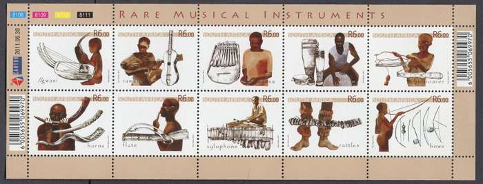 RSA - Sheet of 10 - 2011 - MNH