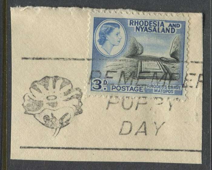 Rhodesia and Nyasaland - Used On Piece
