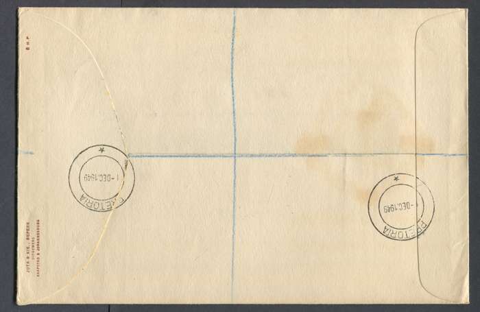Union of SA - FDC - 1949