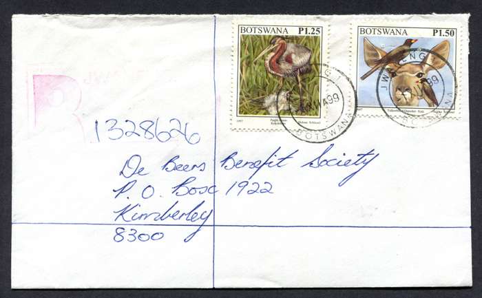 Botswana - Small Size Registered Cover