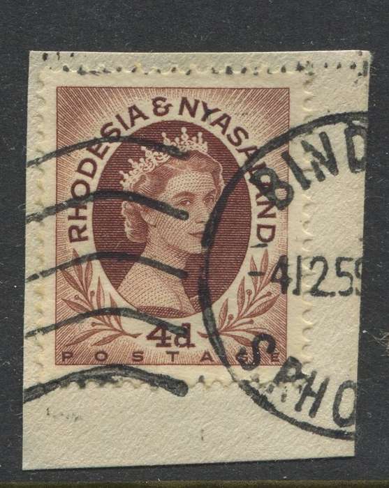 Rhodesia and Nyasaland - Used On Piece