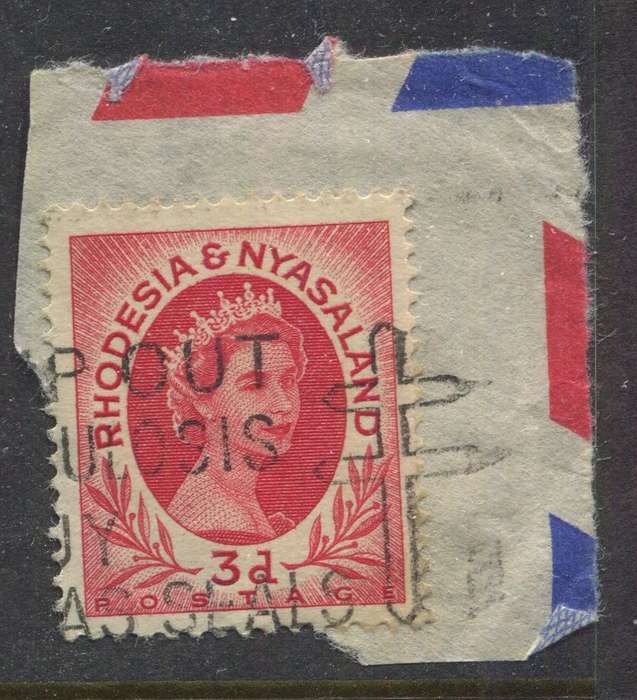 Rhodesia and Nyasaland - Used On Piece