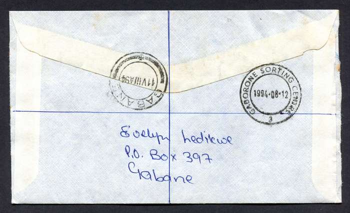 Botswana - Small Size Registered Cover