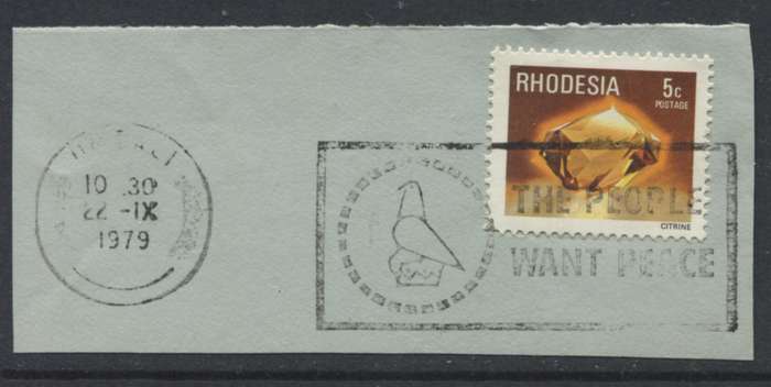 Rhodesia - Used On Piece