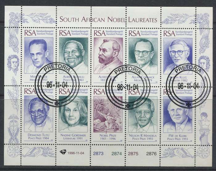 RSA - Sheet Of 10 - 1996 - Used(CTO)