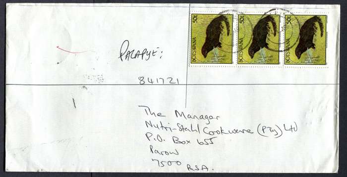 Botswana - "Maxi" Size Registered Cover