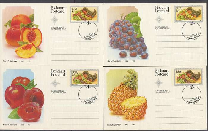 RSA - Postal Stationary - Set of 10 8c Post Cards