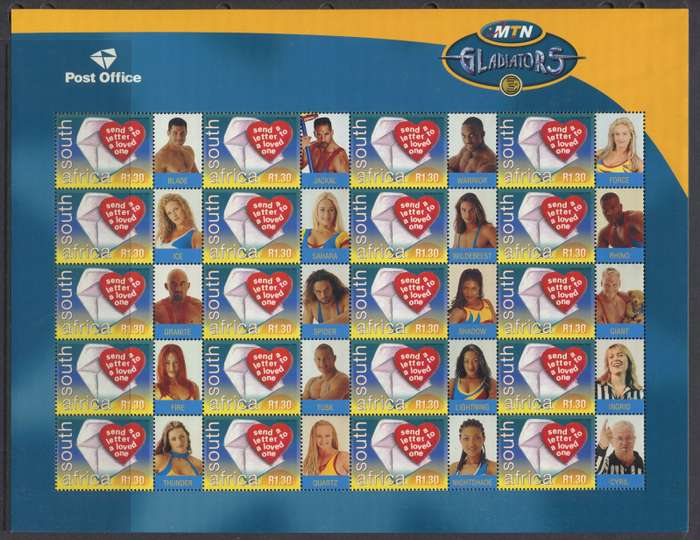 RSA - Full Sheet of 20 - 2000  - MNH