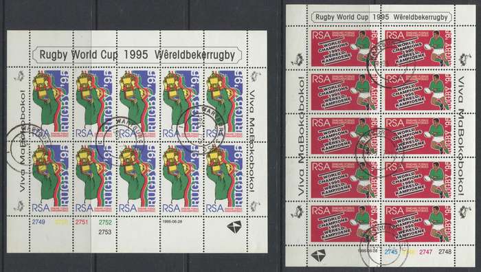 RSA - Set of 2 Sheets of 10 - 1995  - Used(CTO)