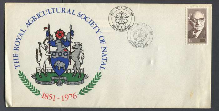 RSA - 4 Commemorative Covers Showing  Stamp Cancel Progressively Shifted Left
