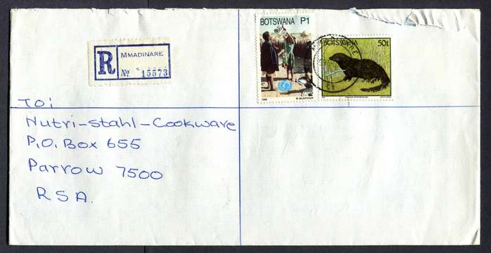 Botswana - "Maxi" Size Registered Cover