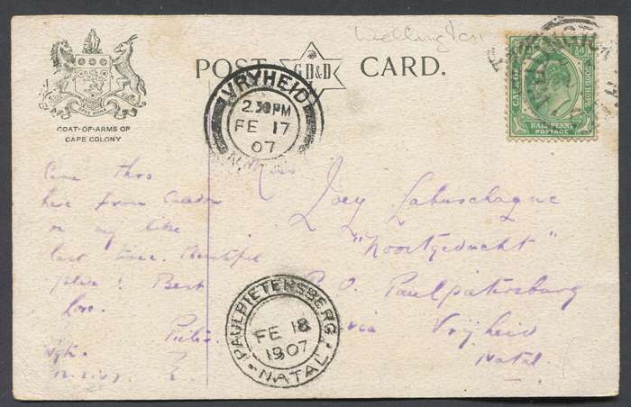 Cape of Good Hope - Post Card