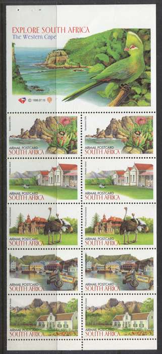 RSA - Booklet Pane of 10 - 1998 - MNH