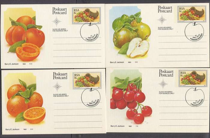 RSA - Postal Stationary - Set of 10 8c Post Cards