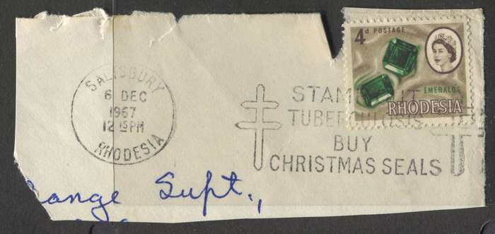 Rhodesia - Used On Piece