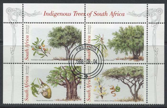 RSA - Block Of 4 - 1998 - Used(CTO)