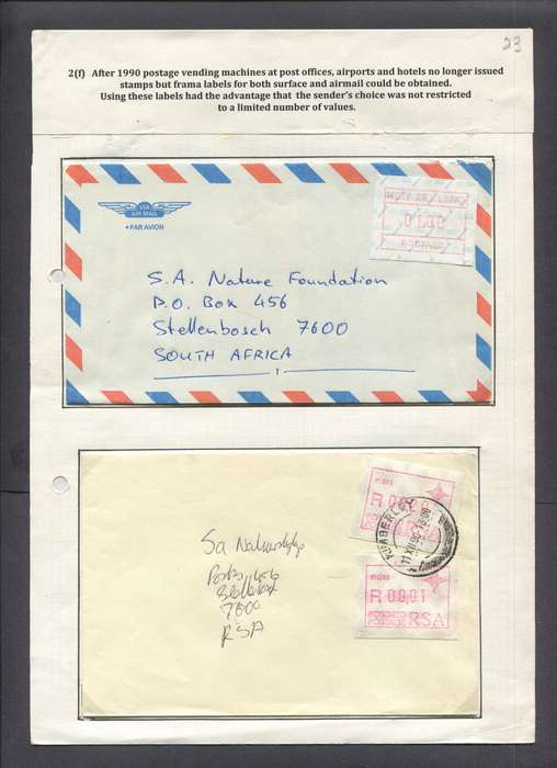 Meter Mail - 2 Items - Mounted On Album Page