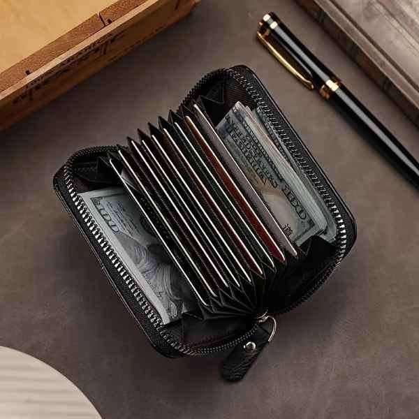 Vintage Inspired Stylish Quality KD Solid Leather Multiple Card Holder Wallet