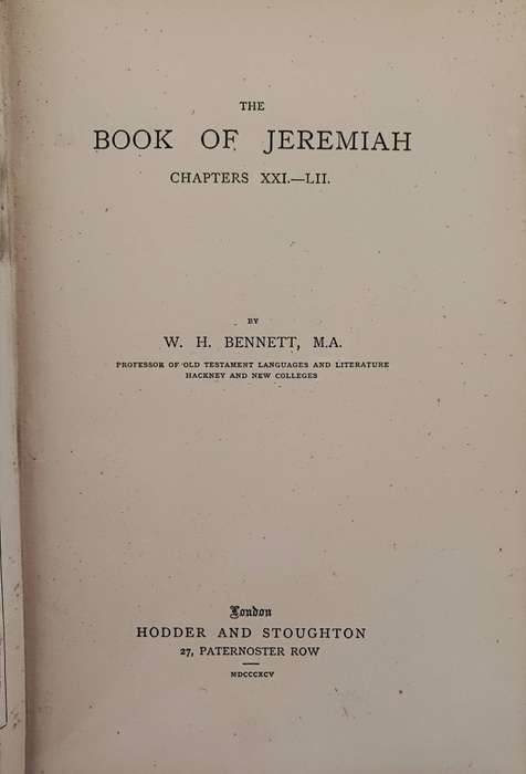 The Expositor's Bible Hodder & StoughtonFourth Edition 1895 (Complete set excl. Song of Songs)