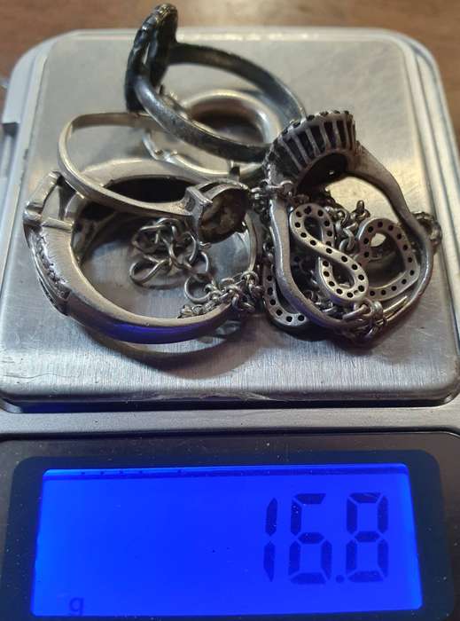 STERLING SILVER SCRAP LOT.