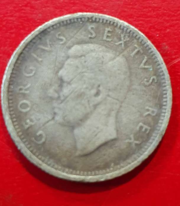 1952  6 Pence - George VI SUID AFRIKA - SOUTH AFRICA Silver (.500)  2.83 g
