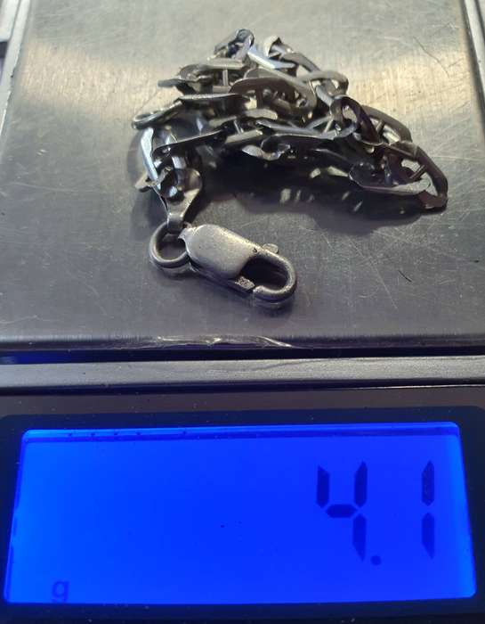 STERLING SILVER ARM CHAIN.