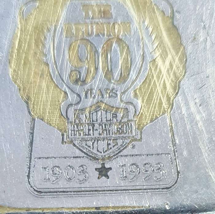 HARLEY-DAVIDSON 90 YEARS REUNION 1903-1993 LIMITED ANIVERSARY EDD. ZIPPO LIGHTER.