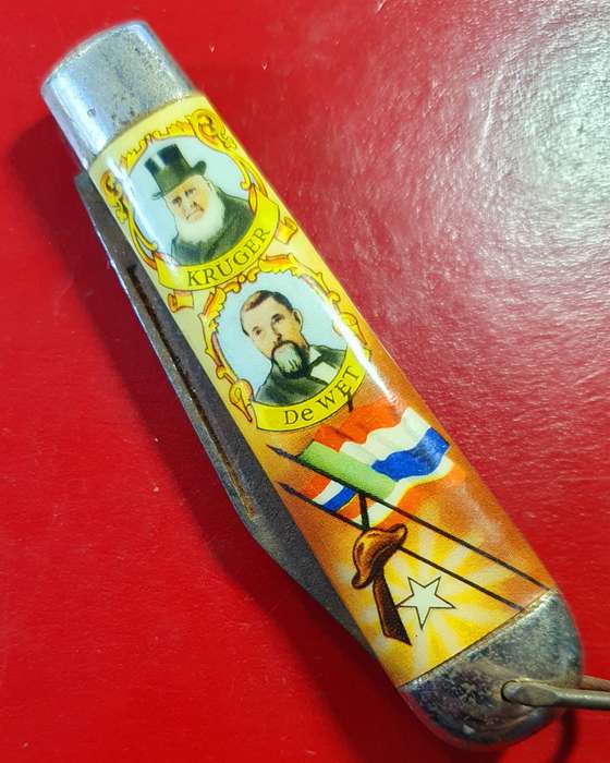 PAUL KRUGER & DE WET RICHARDSON SHEFFIELD POCKET KNIFE.