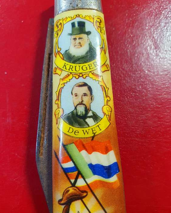 PAUL KRUGER & DE WET RICHARDSON SHEFFIELD POCKET KNIFE.