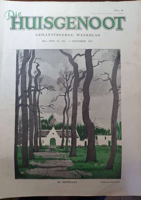 8 DES. 1939.  DIE HUISGENOOT. BIG FORMAT 28CM W X 35CM L.