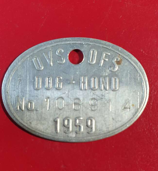12 X VINTAGE DOG LICENCES . FROM 1958 0NWARDS.