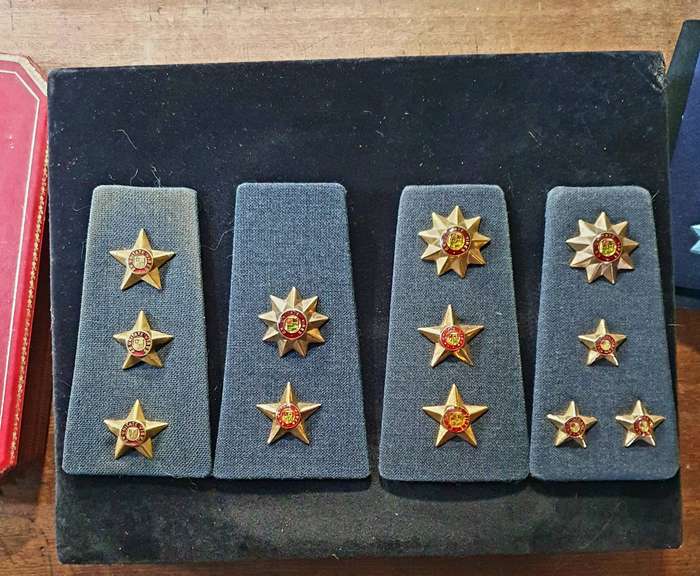 4 X  SENIOR OFFICERS RANK  EPAULETTES. CAPT- BRIG.