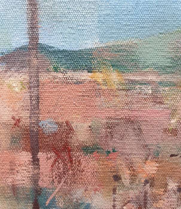 JACOBUS LOUW . OIL ON STRETCHED CANVAS. CARNARVON -WILLISTON. 500mm X 400mm