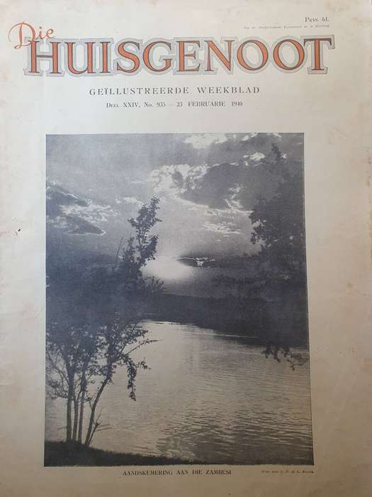 23 FEB. 1940.  DIE HUISGENOOT. COLLECTORS EDD. BIG FORMAT 28CM W X 35CM L.