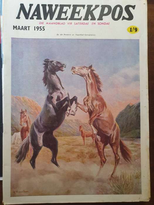 MAART 1955. NAWEEKPOS. MAANDBLAD VIR SATERDAE EN SONDAE.280mm X 20mm APROX 70p