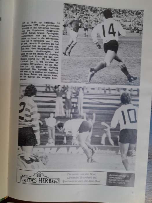 VRYSTAAT - 100 Jaar van Hardlooprugby - 1895 tot 1995 - by Frikkie van Rensburg