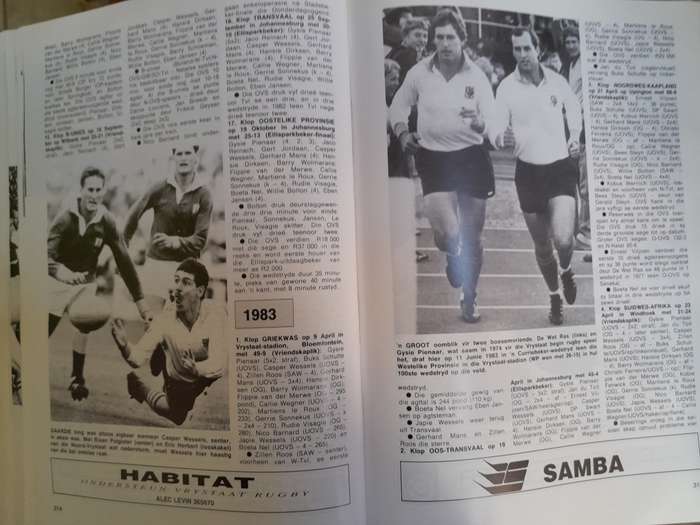 VRYSTAAT - 100 Jaar van Hardlooprugby - 1895 tot 1995 - by Frikkie van Rensburg