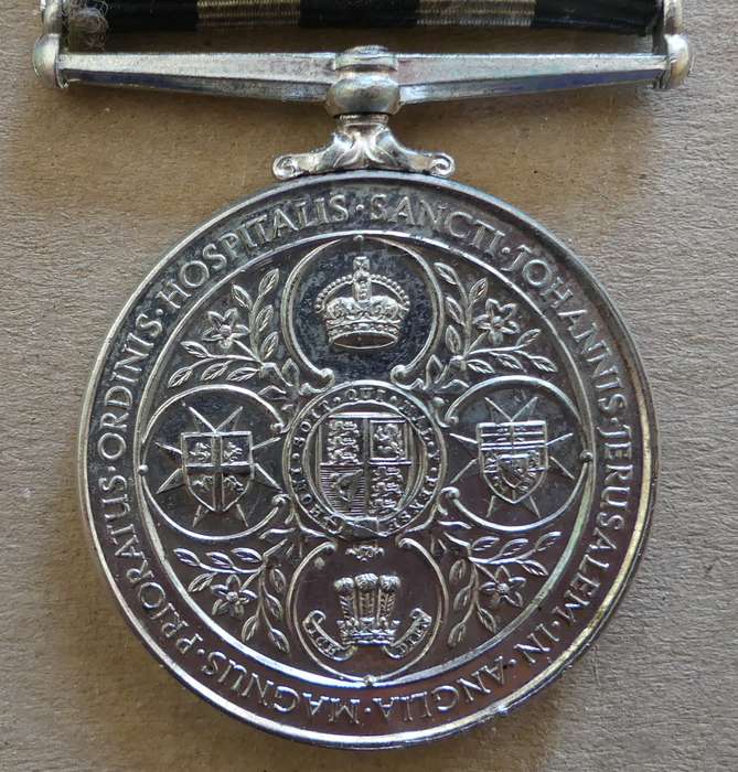 Service Medal of the Order of St John: Issued to R KGONO 1973