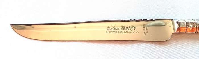 Sterling  Silver  -  Kings Pattern  -  Cake  Knife