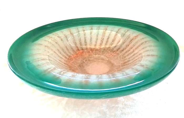 WMF -  IKORA  Glass  Bowl  -  1930s