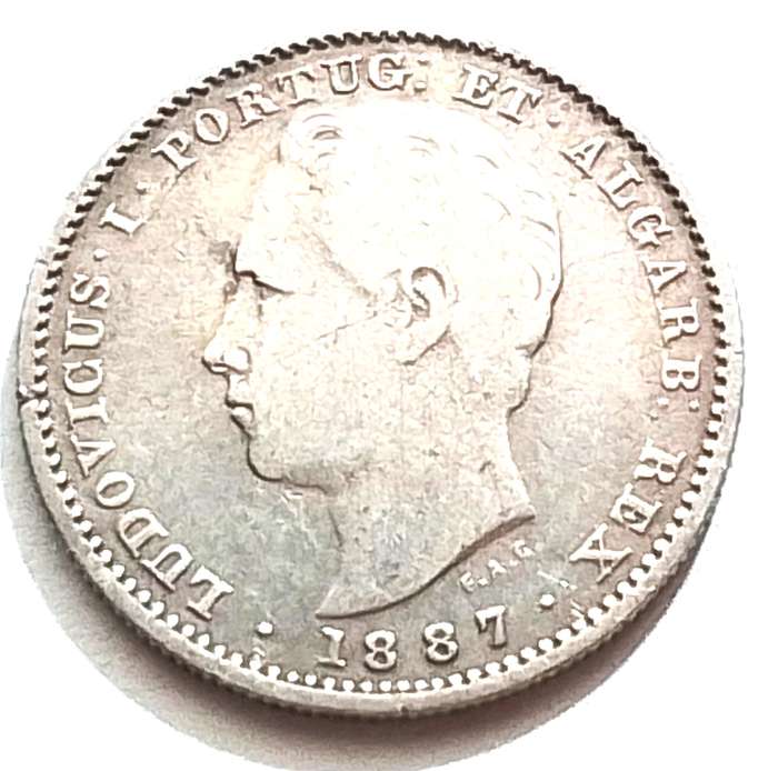 1887   Portugal  200  REIS  COIN